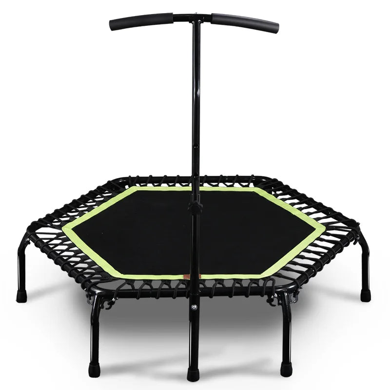 Mini Trampoline with Handle for Indoor and Outdoor Fitness