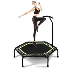 Mini Trampoline with Handle for Indoor and Outdoor Fitness