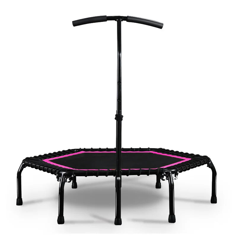 Mini Trampoline with Handle for Indoor and Outdoor Fitness