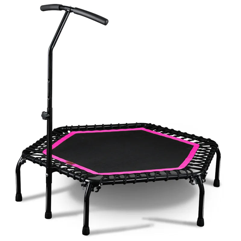 Mini Trampoline with Handle for Indoor and Outdoor Fitness