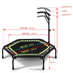 Mini Trampoline with Handle for Indoor and Outdoor Fitness