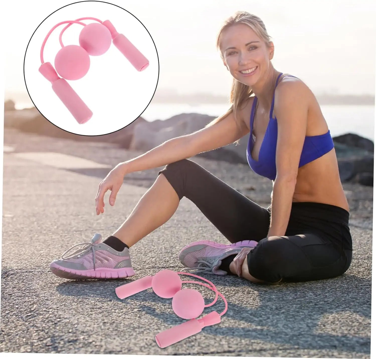 Weighted jump rope for weight loss