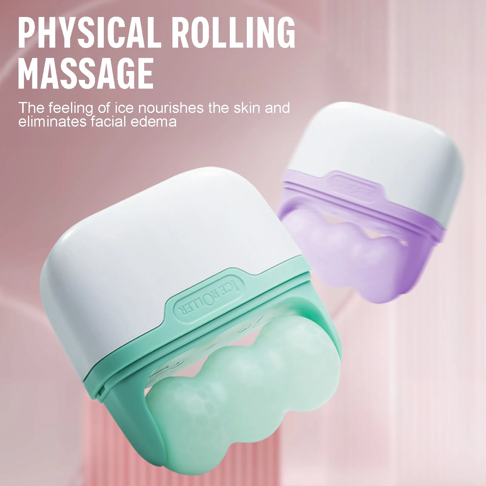 Ice Roller for Face and Body Skin Care - Double Head Cooling Therapy for Women
